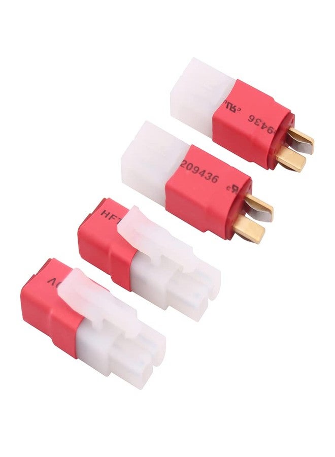 OliRC 4pcs Compatible with Tamiya to T-Plug Style Male Female RC Connector Adapter(C162-4) - Image 1